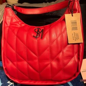 Steve Madden Red Quilted Shoulder Bag